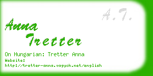 anna tretter business card